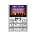 30 Mil Rectangle w/ Rounded Corners Large Calendar Magnet w/ Centralized Ye